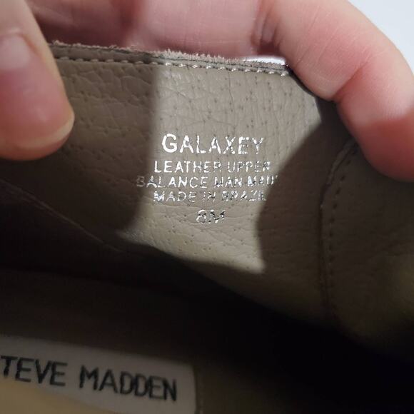 Steve Madden Women's 8M Galaxey Tan Suede Leather Wedge Lace-Up Booties - Picture 8 of 8